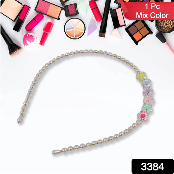 Hair Accessories Metal Handmade Colorful beads With Pearls Fancy Party Hairband (1 Pc / Mix Design), Hair accessories - dailyneed.life