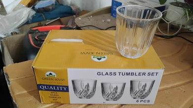 Premium Transparent Glass Tumbler Set (256ML / 6 Pc) - dailyneed.life