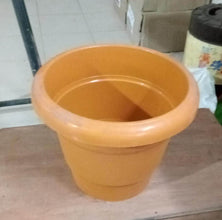 Garden Heavy Plastic Planter Pot / Gamla (Brown, Pack of 1) - dailyneed.life