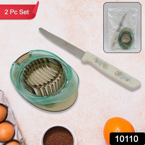 Stainless Steel, Egg Slicer & Knife (2 Pc Set) - dailyneed.life