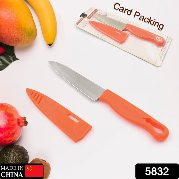 Stainless Steel Knife For Kitchen Use, Knife Set, Knife & Non-Slip Handle With Blade Cover Knife, Fruit, Vegetable,Knife Set (1 Pc) - dailyneed.life