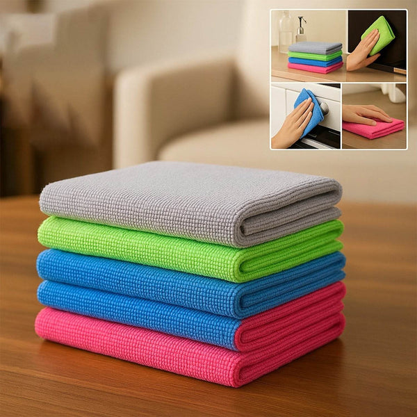Multipurpose Microfiber Cleaning Cloth (30x30cm & 5 Pc) - dailyneed.life