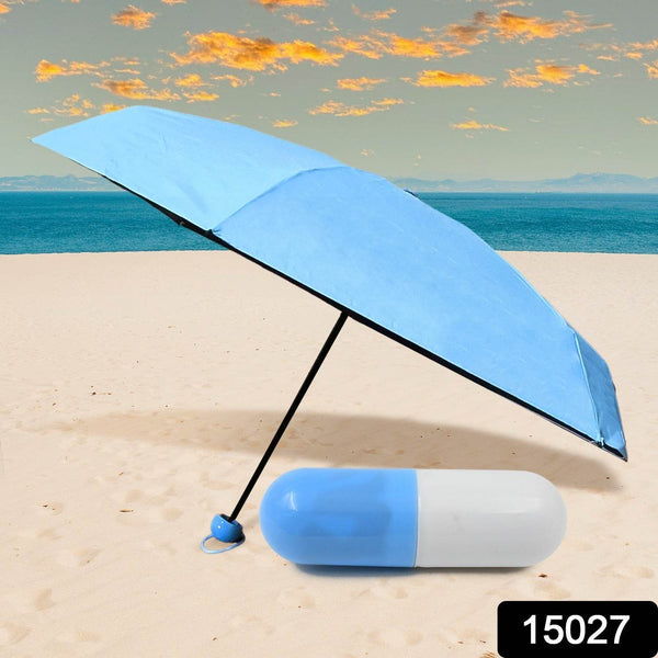 5 Fold Manual Open Umbrella With Capsule Case (1 Pc) - dailyneed.life