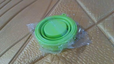 Round Silicone Foldable Glass / Cup, Foldable Travel Mug With Lid (1 Pc) - dailyneed.life