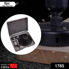 8-Piece Set Carbon Arbored Adjustable Hole Saw Set Round Circular (64 mm, 76mm1 89mm, 102mm & 127mm) - dailyneed.life