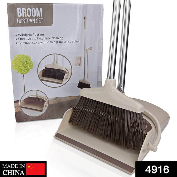 Handle Dustpan and Brush for Sweeping & Cleaning Dust Pan and Broom Handled, Supdi - dailyneed.life