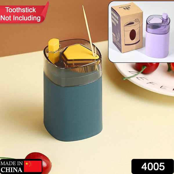 Toothpick Holder Dispenser, -Up Automatic Toothpick Dispenser for Kitchen Restaurant Thickening Toothpicks Container Pocket Novelty, Safe Container Toothpick Storage Box. - dailyneed.life