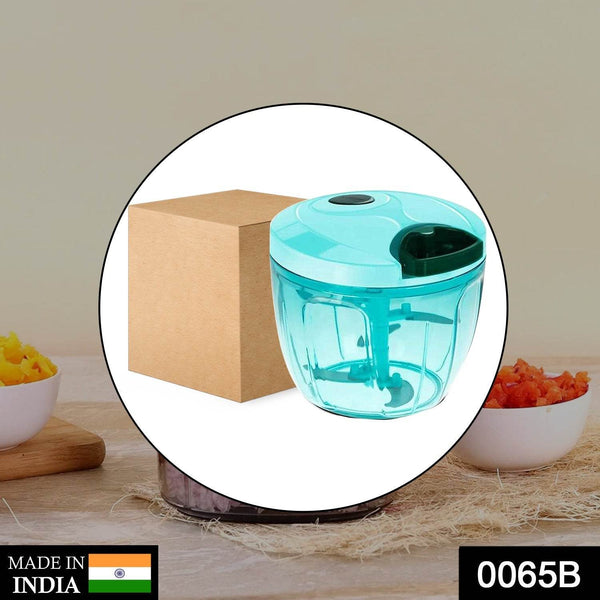 Manual Stainless Steel Compact Extra Sharp Hand Held Vegetable Chopper / Slicer with 5 Blades (750 ml) - dailyneed.life