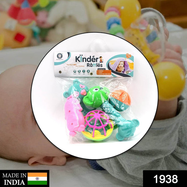 AT38 5Pc Rattles Baby Toy and game for kids and babies for playing and enjoying purposes. - dailyneed.life