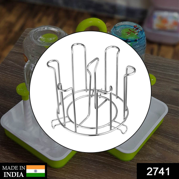 SS Round Glass Stand used for holding sensitive glasses and all present in all kinds of kitchens of official and household places etc. - dailyneed.life