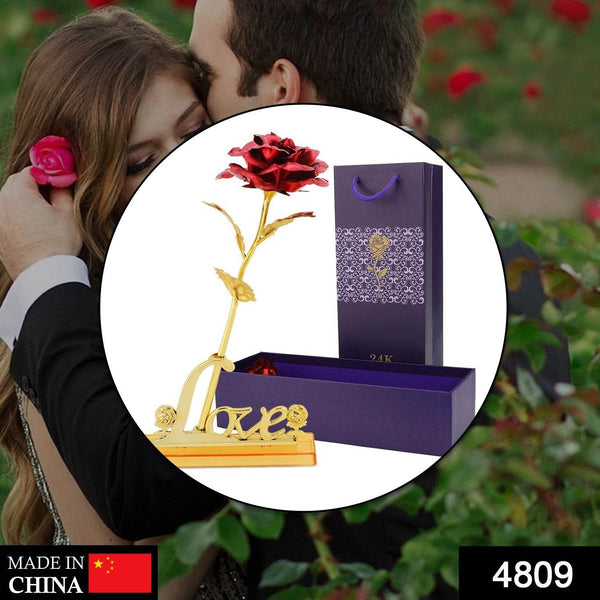 24k Gold Rose,hicoosee Gold Foil Plated Rose with LOVE Stand and Gift Box for Anniversary, Birthday, Wedding , Christmas ,Thanks giving - dailyneed.life