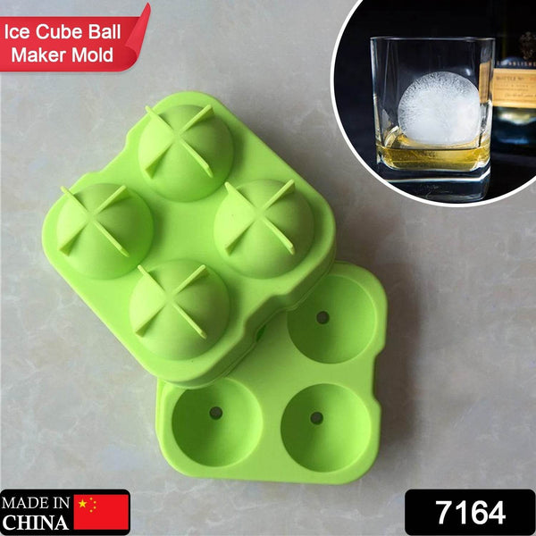 Ice Trays for Freezer Whiskey Ice Cube Plastic Ball Maker Mold Sphere Mould 4 Holes New Ice Balls Party Brick Round Tray Bar Tool ice for Whiskey - dailyneed.life