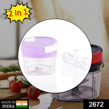 2in1 Handy Chopper And Slicer For Home & kitchen (600ML Capacity) - dailyneed.life
