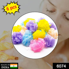 Bath Shower Loofah Sponge Pouf Body Scrubber (Pack of 6Pcs) - dailyneed.life