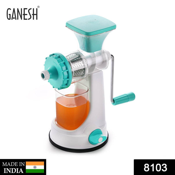 Ganesh Kitchenware Plastic Hand Juicer New Smart Fruit & Vegetable Multipurpose Juicer (Color:Random Green,Blue,Red,Orange) ( Colors May Vary ) (Multicolor Pack of 1) - dailyneed.life