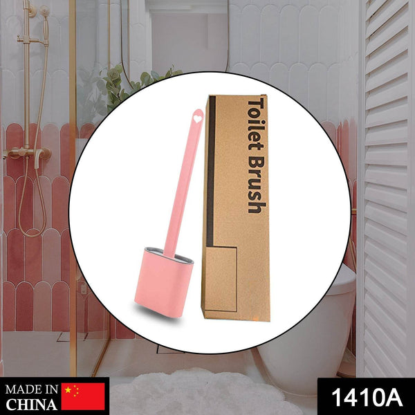 Silicone Toilet Brush with Holder Stand for Bathroom Cleaning - dailyneed.life