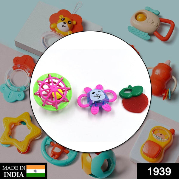 AT39 3Pc Rattles Baby Toy and game for kids and babies for playing and enjoying purposes. - dailyneed.life