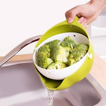 Multi-Functional Washing Fruits and Vegetables Bowl & Strainer with Handle - dailyneed.life