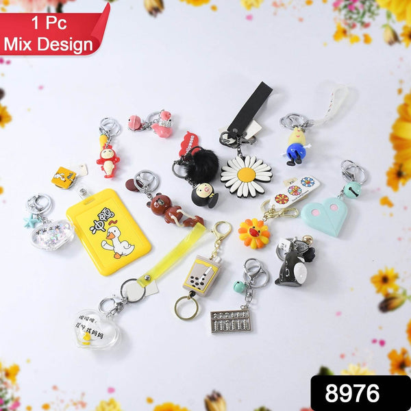 Mix Design & Size Keychain - Durable & Stylish Accessory (1 Pc / Mix Color) - dailyneed.life
