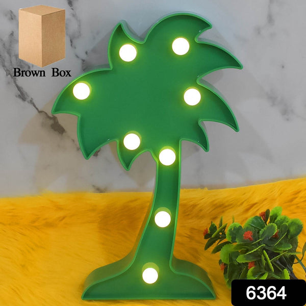 LED Night Light Coconut Tree Light Romantic Table Lamp (1 Pc / Battery Not Included) - dailyneed.life