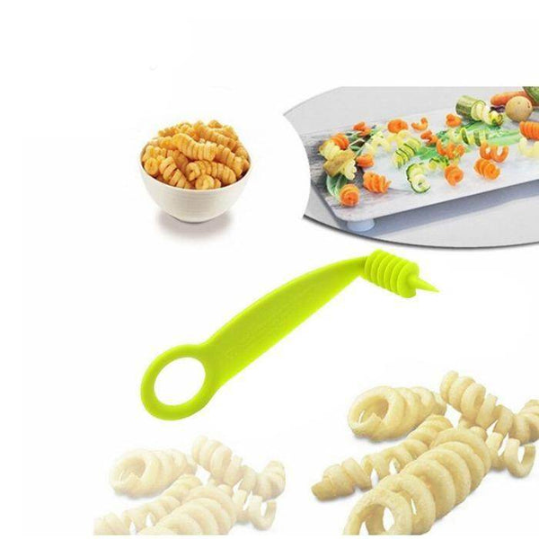 Kitchen Plastic Vegetables Spiral Cutter / Spiral Knife / Spiral Screw Slicer - dailyneed.life