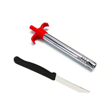 Stainless Steel Electronic Gas Lighter and Knife (2 in 1) - dailyneed.life