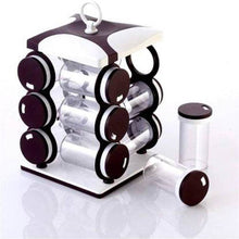 Spice jar Set - Food Grade Plastic 12pcs Spice jar (Brown Box) - dailyneed.life