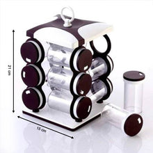 Spice jar Set - Food Grade Plastic 12pcs Spice jar (Brown Box) - dailyneed.life
