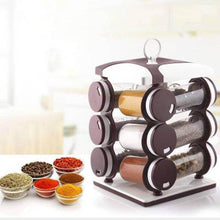 Spice jar Set - Food Grade Plastic 12pcs Spice jar (Brown Box) - dailyneed.life