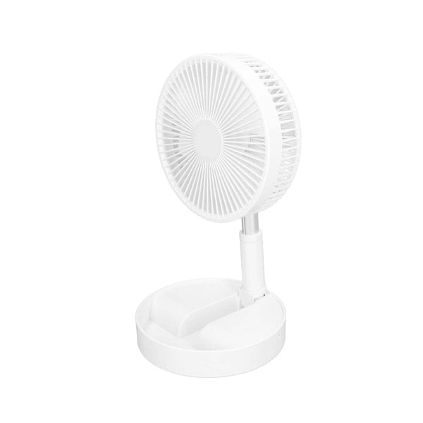 TELESCOPIC ELECTRIC DESKTOP FAN, HEIGHT ADJUSTABLE, FOLDABLE & PORTABLE FOR TRAVEL/CARRY | SILENT TABLE TOP PERSONAL FAN FOR BEDSIDE, OFFICE TABLE (Battery Not Include) - dailyneed.life