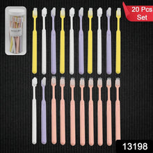 Plastic Toothbrush With Plastic Round Box (20 pcs Set) - dailyneed.life