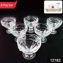 Glass Ice-Cream Cup Set, Home & Kitchen Serving or Dessert Cup (6 Pcs Set) - dailyneed.life