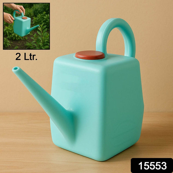 2 Litre Heavy-Duty Plastic Gardening Watering Can with Long Spout & Ergonomic Handle - dailyneed.life