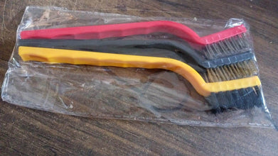 3-Piece Mini Wire Brush Set: Tackle Tough Cleaning Jobs (Multi-Material) - dailyneed.life