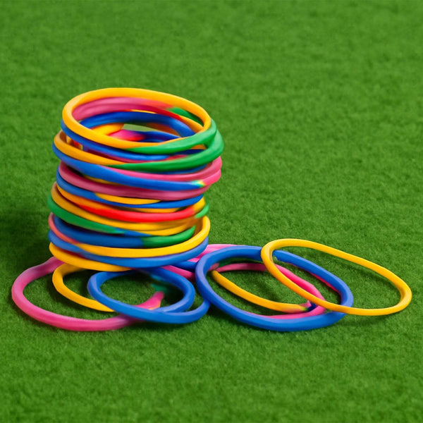 RUBBER BAND FOR OFFICE/HOME AND KITCHEN ACCESSORIES ITEM PRODUCTS, ELASTIC RUBBER BANDS, FLEXIBLE REUSABLE NYLON ELASTIC UNBREAKABLE, FOR STATIONERY, SCHOOL MULTICOLOR - dailyneed.life