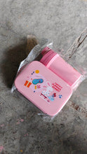 Plastic Lunch Box Leak Proof 2 Compartment with Bottle and Fork (1 Set / Mix Color) - dailyneed.life