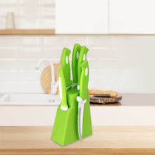 Stainless Steel Knife & Peeler Set with Stand - 6 Pcs - dailyneed.life