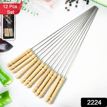BBQ Tandoor Skewers Grill Sticks for Barbecue (Pack of 12) - dailyneed.life