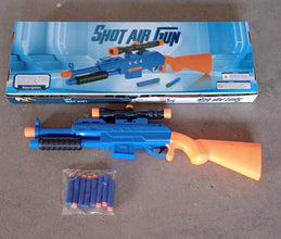 Big Plastic Toy Gun for Kids - 22 Inch Gun Toy for Kids Shooting Gun with 6 fence arrows Kids Toy Return Gift Item, Shot Air Gun For Diwali Gift, Birthday Gift (22Inch) - dailyneed.life