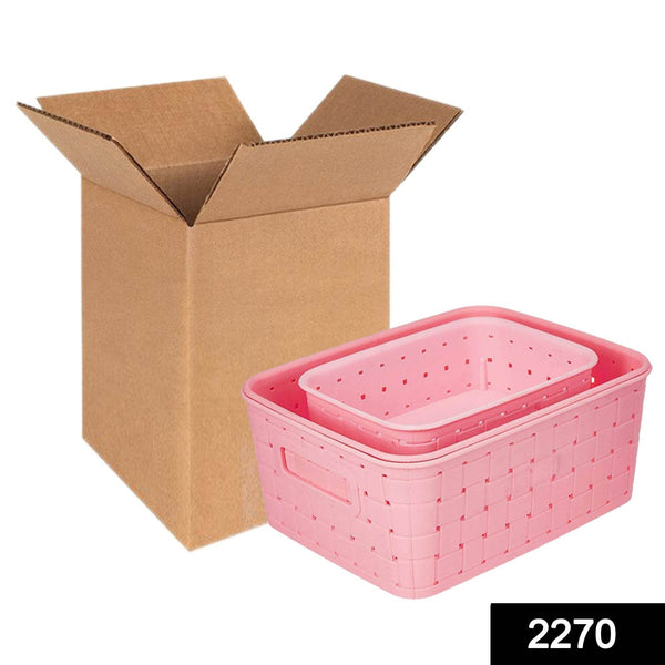 Multipurpose Smart Shelf Basket Storage Basket (Set 3 Pc) - dailyneed.life
