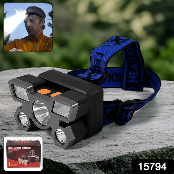 5 LED Headlamp USB Rechargeable Head Light (1 Pc) - dailyneed.life