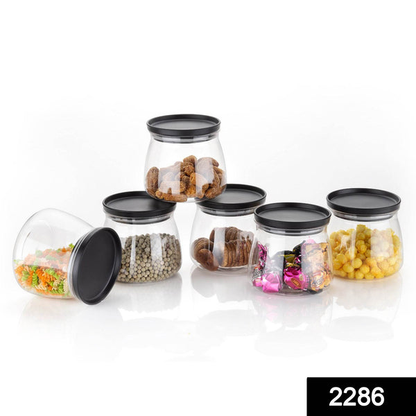 Matka Shaped Jar with Air Tight & Leak Proof Lid (Multicolour) (Set of 6) (900Ml) - dailyneed.life