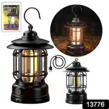 LED Camping Lante Light Retro Style Lighting Battery Type-c Rechargeable (1 Pc) - dailyneed.life