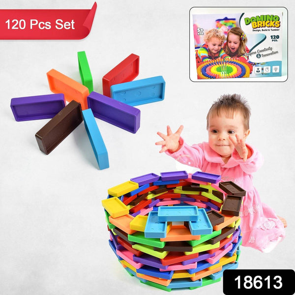 Kids 120 Domino Blocks Dominoes (120 Pcs Set) - dailyneed.life