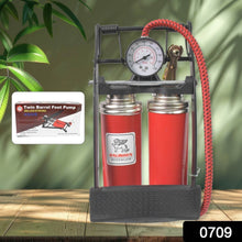 Dual-Cylinder Foot Pump, Portable Floor Bike Pump, 100PSI Air Pump - dailyneed.life