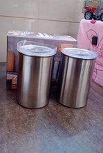 Multipurpose Stainless Steel Airtight Containers with See Through Lid (2 Pc Set / 1000 ML) - dailyneed.life