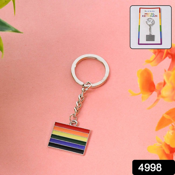 Rainbow Design Metal Keyring Key Chain (1 Pc Mix Design) - dailyneed.life