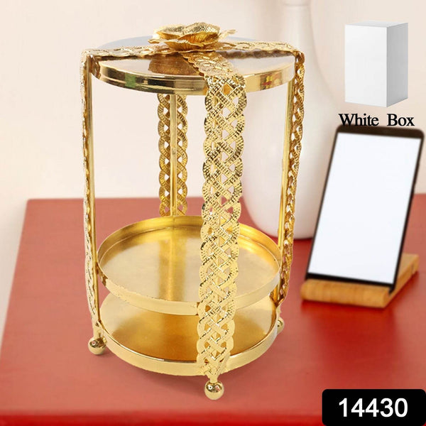 Multipurpose Golden Metal Candle Stand showpiece (1 Pc) - dailyneed.life