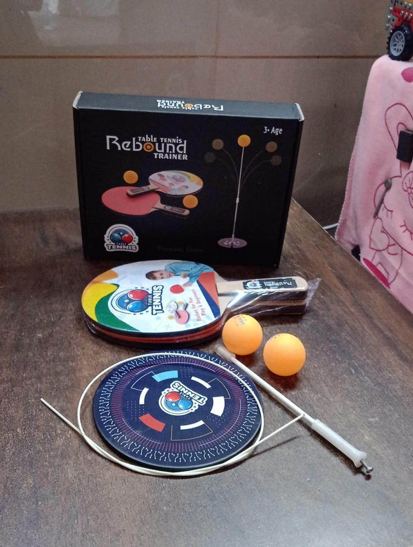 Portable Wiff Waff Rebound Table Tennis Trainer Set (1 Set) - dailyneed.life