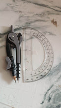 2-Piece Geometry Protractor Set with Lock and Transparent Protractor - dailyneed.life
